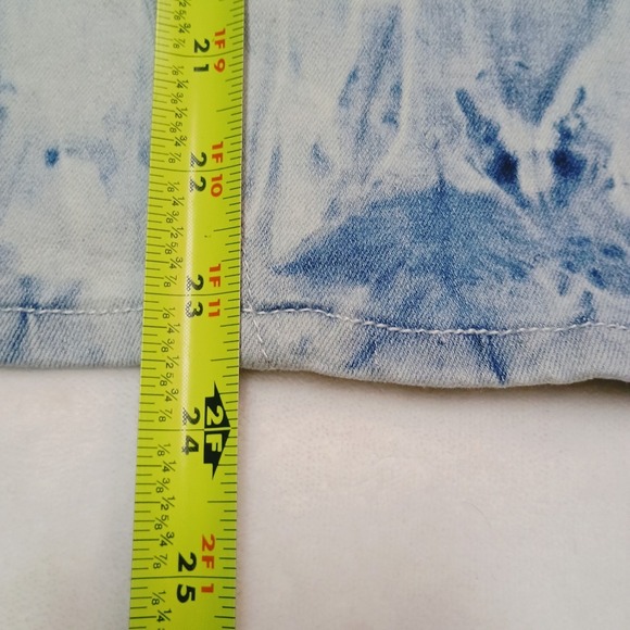 Suzanne Betro Denim Jeans Skirt Stretch Tye Dye Size 12 Nwt - Picture 5 of 8